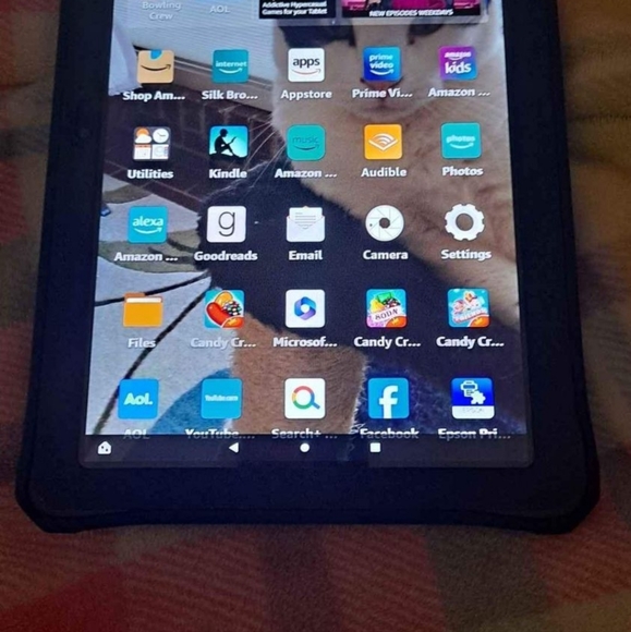 Amazon Fire Tablet 10 11 generation 64 gb Blue with case - Picture 1 of 2